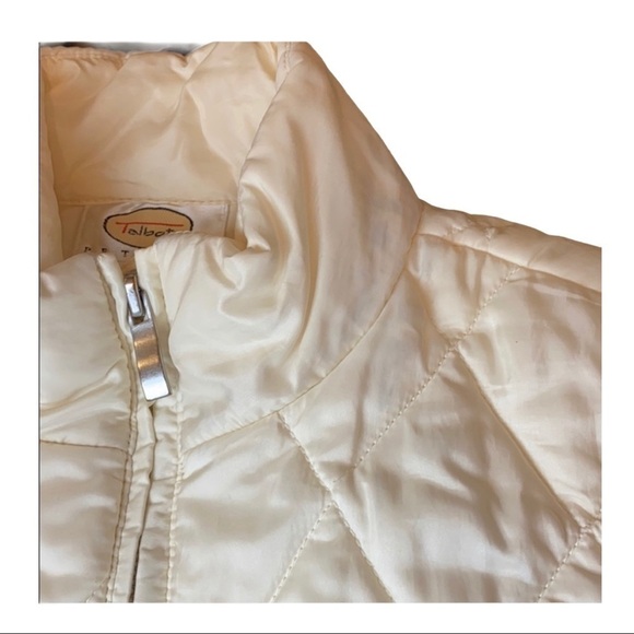 TALBOTS Petites Creme Puffy Quilted Vest - Picture 12 of 12